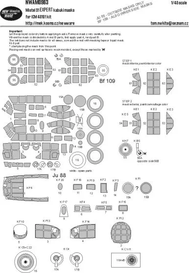 Mistel S1 EXPERT mask for ICM 1:48