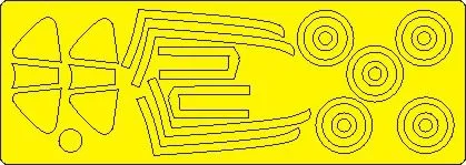 F-82F/G Twin Mustang mask for Modelsvit 1:48