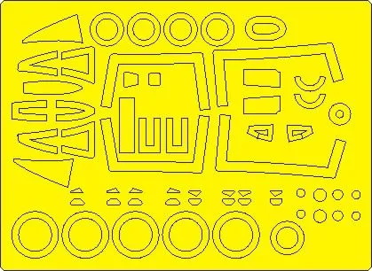 F-14A Tomcat (late model) mask for Taimya 1:48