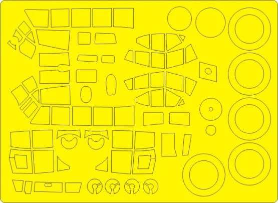 Ju 88A-8 Paravane mask for ICM 1:48