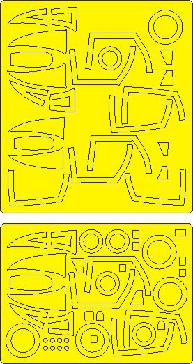 F-4C/D Phantom II ADVANCED mask for Zoukei-Mura 1:48