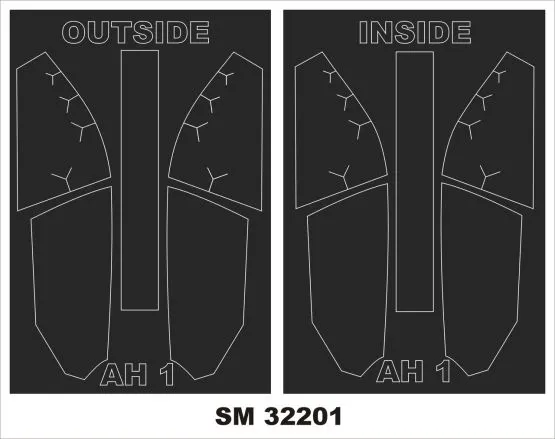 AH-1G Cobra mask for ICM 1:32