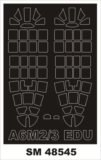 A6M2/3 ZERO mask for Eduard 1:48