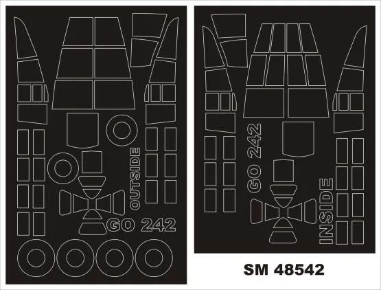 Gotha Go 242B mask for ICM 1:48