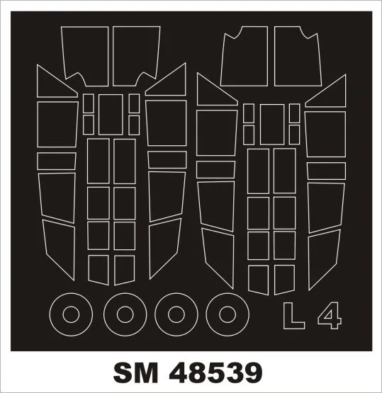 L-4 Grasshopper mask for Special Hobby 1:48