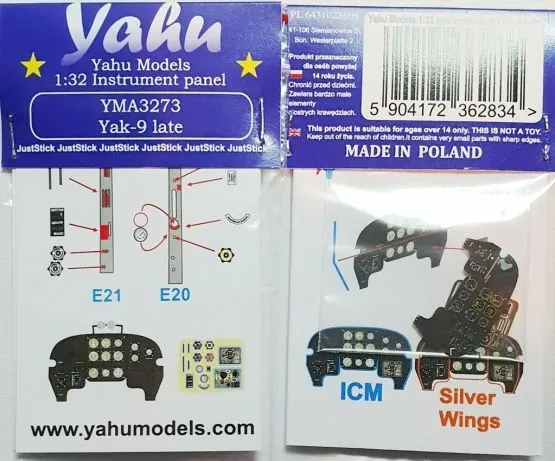 Yak-9 late - Instrument panel 1:32