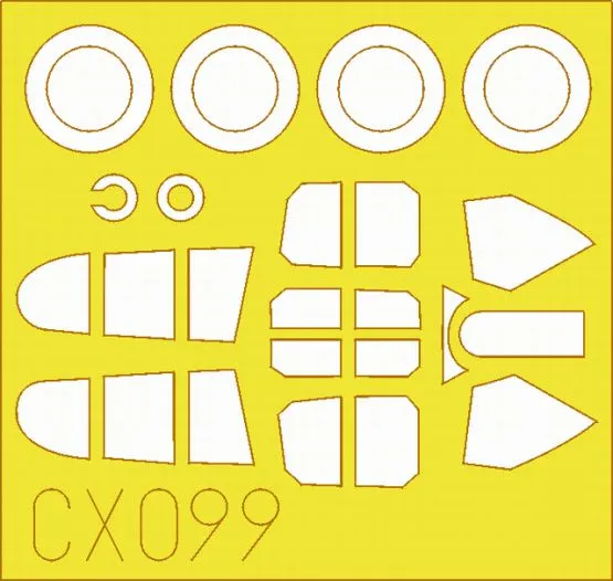 P-40E Mk. I mask for Hasegawa 1:72