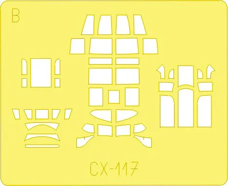 Lancaster B Mk. I/Mk. III mask for Hasegawa 1:72