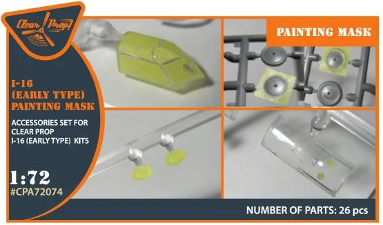 I-16 (early version) painting mask 1:72