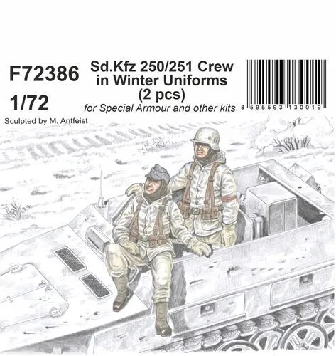 Sd.Kfz 250/251 Crew in Winter Uniforms 1:72