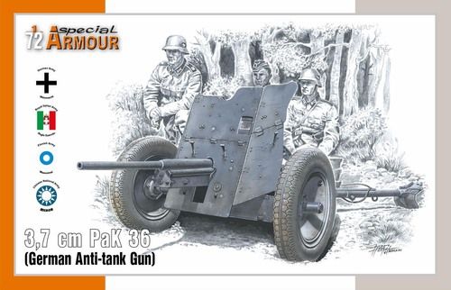 3,7 cm PaK 36 ‘German Anti-tank Gun 1:72