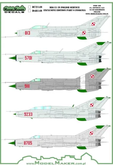 MiG-21 in Polish service part 0 Insignia 1:72