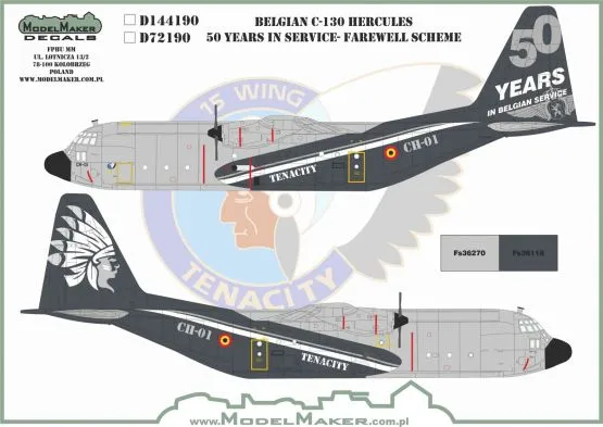 C-130 Hercules 50 years (Belgian) 1:72