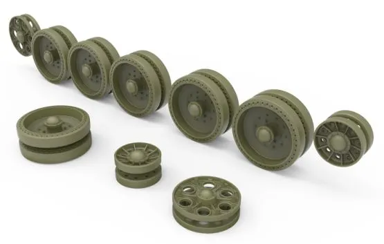 T-34 wheels set 1942-43 series 1:35