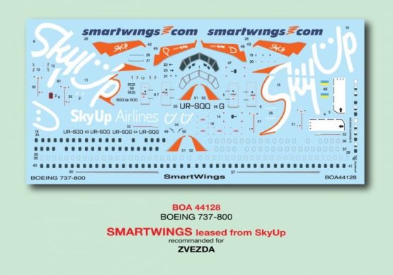 Boeing 737-800 - SmartWings (SkyUp) 1:144
