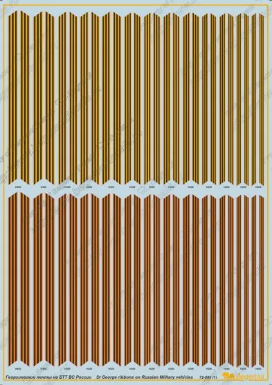 Russian AFV St. George ribbons 1:72