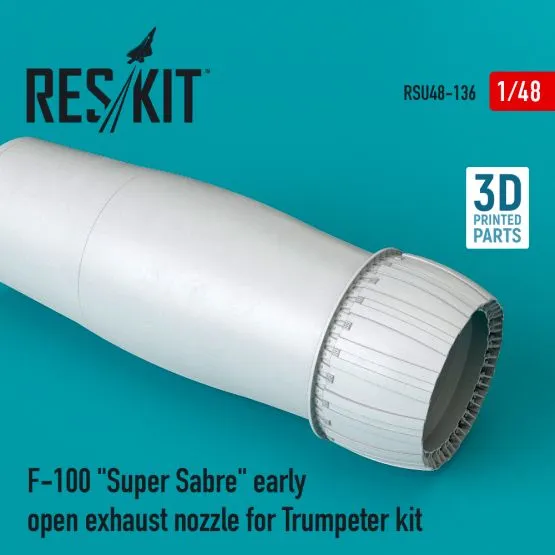 F-100 early open exhaust nozzle for Trumpeter 1:48