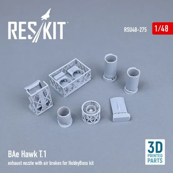BAe Hawk T.1 exhaust nozzle with air brakes for HobbyBos 1:48