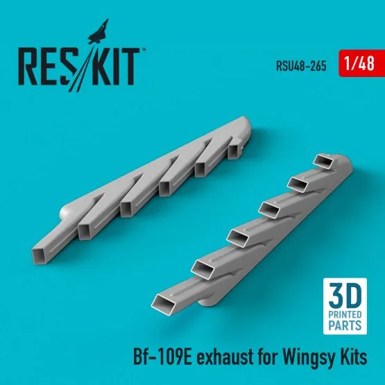 Bf 109E exhaust for Wingsy Kits 1:48