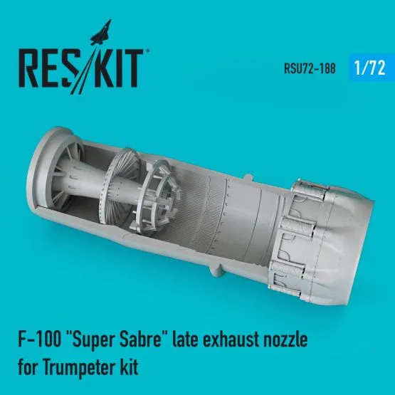 F-100 late exhaust nozzle for Trumpeter 1:72