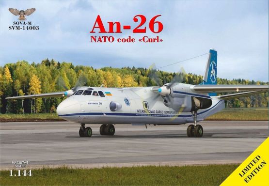 An-26 Curl Antonov Airlines 1:144