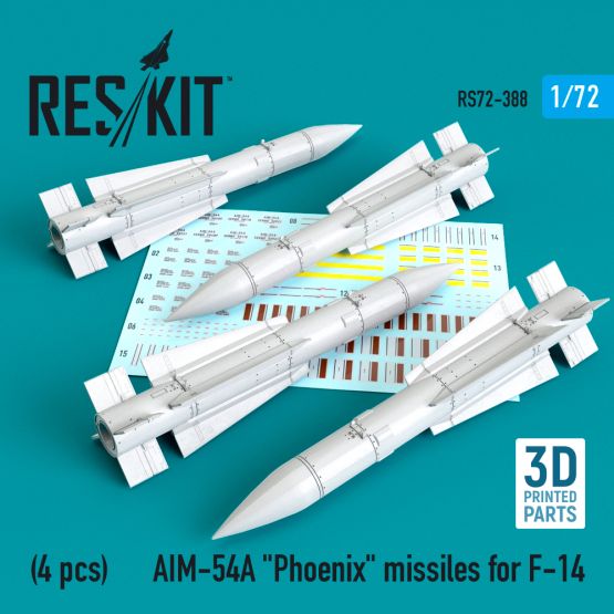 AIM-54A Phoenix missiles for F-14 1:72