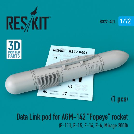 Data Link pod for AGM-142 Popeye rocket 1:72