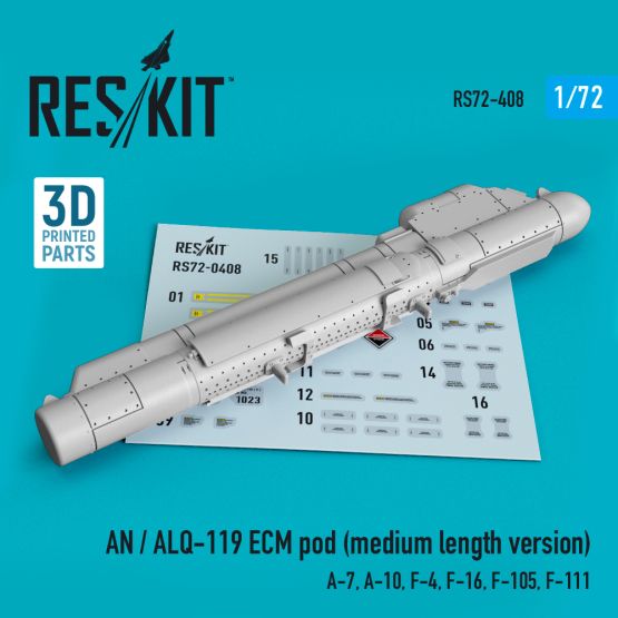 AN / ALQ-119 ECM pod (medium length version) 1:72
