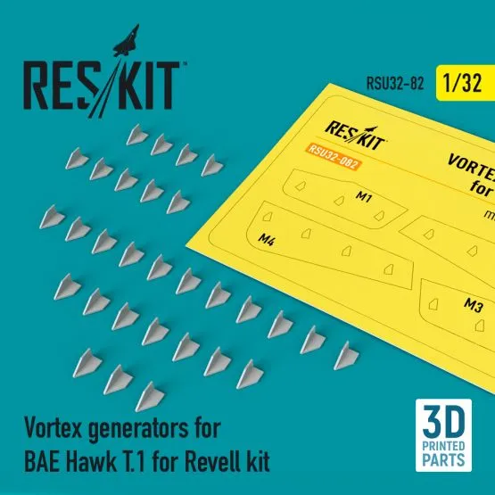 Vortex generators for Revell BAE Hawk T.1 1:32