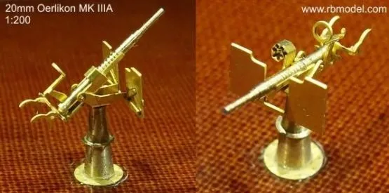 20mm Oerlikon MK IIIA 1:200