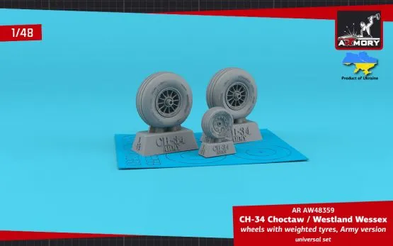 CH-34 Choctaw (Army version) / Westland Wessex wheels 1:48