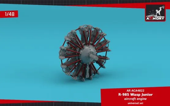 R-985 Wasp Junior aircraft engine 1:48