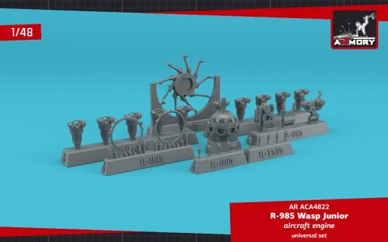 R-985 Wasp Junior aircraft engine 1:48