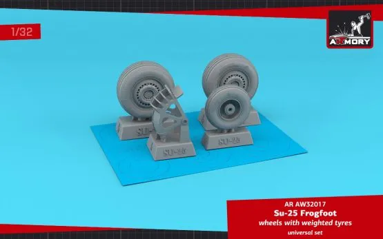 Su-25 Frogfoot wheels & mudguard 1:32 Su-25 Frogfoot wheels & mudguard 1:32
