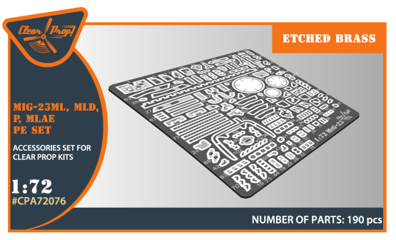 MiG-23ML/P P.E. set fpr C.P. 1:72