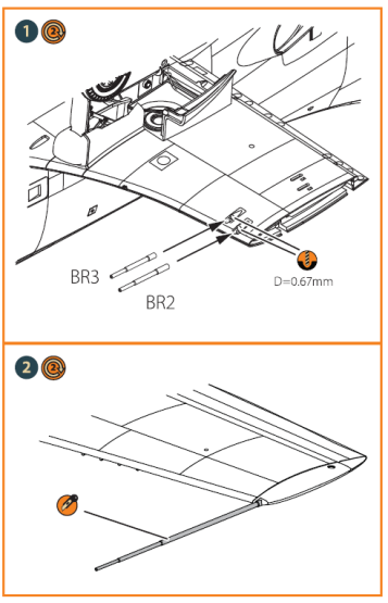 XA2D-1, A2D Skyshark Pitot Tubes and guns 1:72