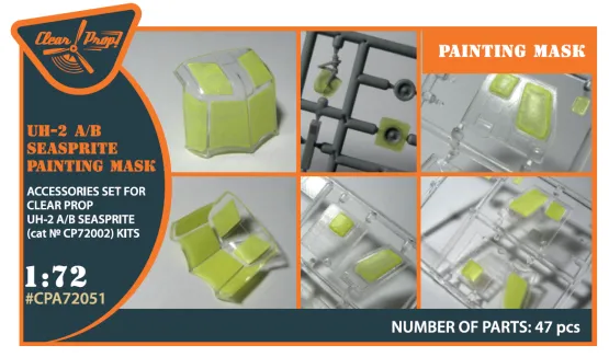 UH-2 A/B SEASPRITE mask for Clear Prop 1:72