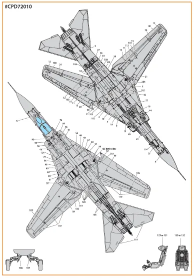 MiG-23ML, MLA standard stencils for grey paint 1:72