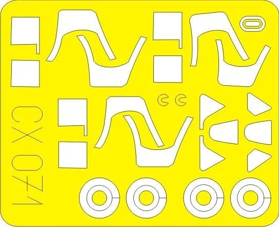 Spitfire Mk. I mask for Tamiya 1:72