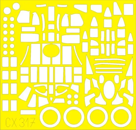 Halifax B Mk. II mask for Revell 1:72 Halifax B Mk. II mask for Revell 1:72