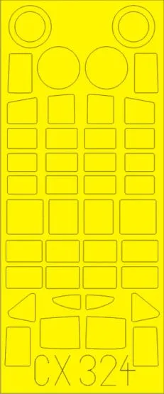 SB2C-4 mask for Cyber Hobby 1:72