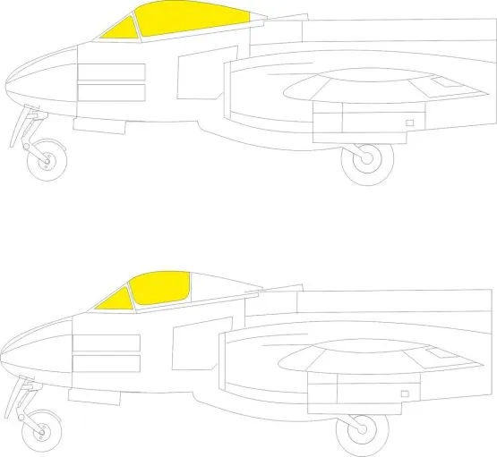 Meteor F.8 mask for Airfix 1:72