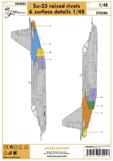 Su-25 raised rivets & surface details 1:48