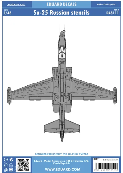 Su-25 Russian stencils 1:48 Su-25 Russian stencils 1:48