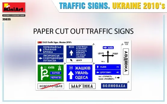 Traffic Signs. Ukraine 2010’s 1:35