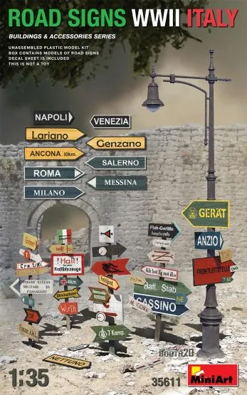 Road Signs WWII Italy 1:35