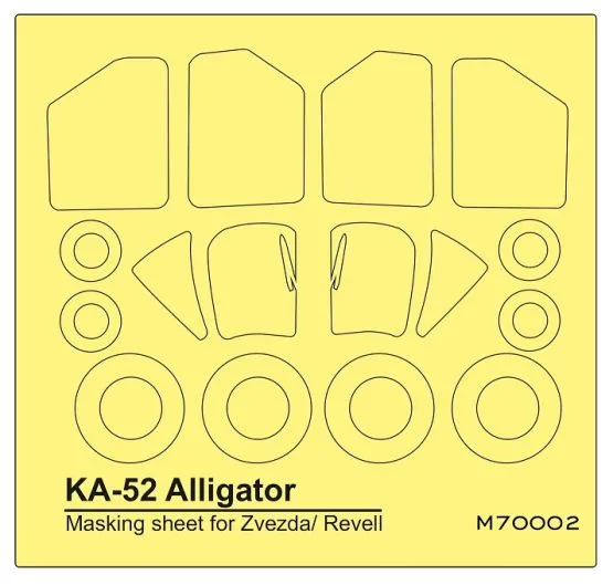 Ka-52 mask for Zvezda/ Revell kit 1:72
