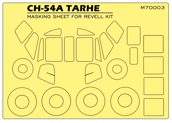 CH-54 A Skycrane mask for Revell 1:72