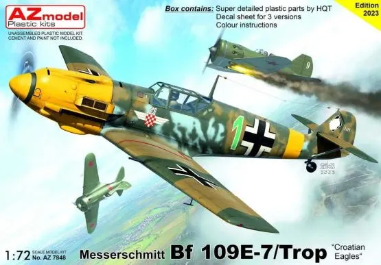 Bf 109E-7/Trop - Croatian Eagles 1:72