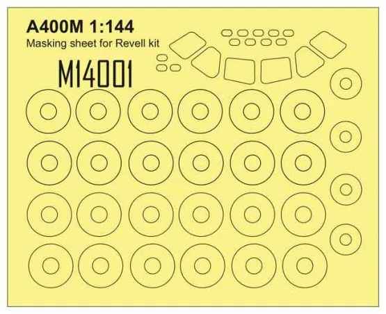 Airbus A400M mask for Revell 1:144